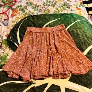 Plus size boutique boho midi flounce midi skirt 1X